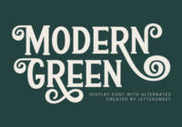 Modern Green Font - Featured Image