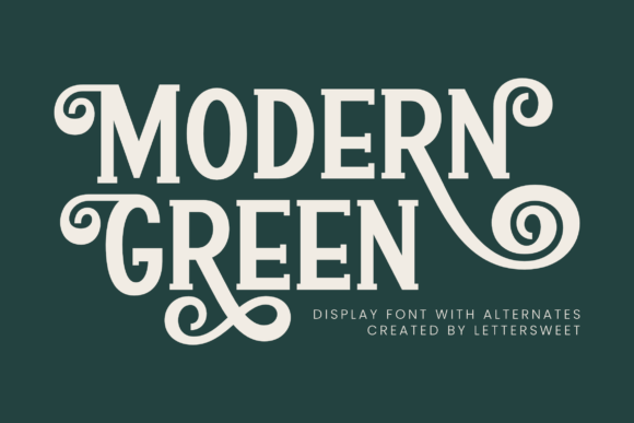 Modern Green Font - Featured Image