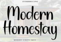 Modern Homestay Font - Featured Image