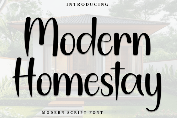 Modern Homestay Font - Featured Image