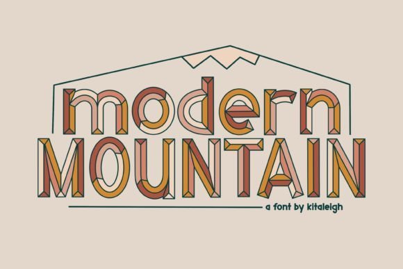Modern Mountain Font - Featured Image