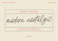 Modern Nostalgic Font - Featured Image