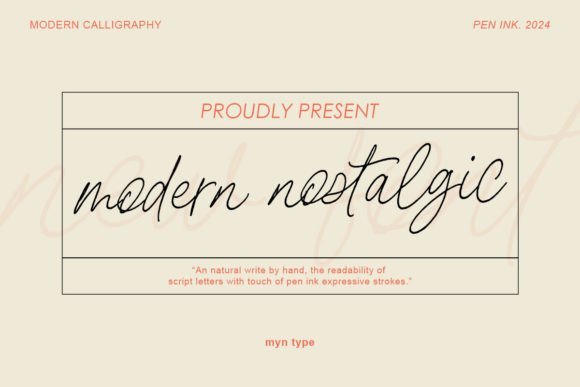 Modern Nostalgic Font - Featured Image