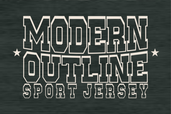 Modern Outline Font - Featured Image