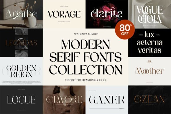 Modern Serif Bundle Font - Featured Image