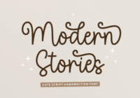 Modern Stories Font - Featured Image