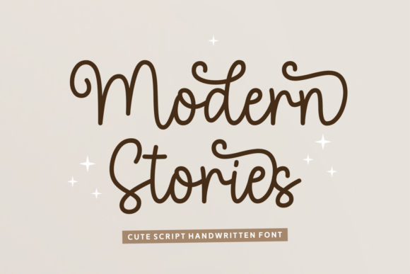 Modern Stories Font - Featured Image