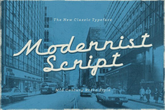 Modernist Script Font - Featured Image