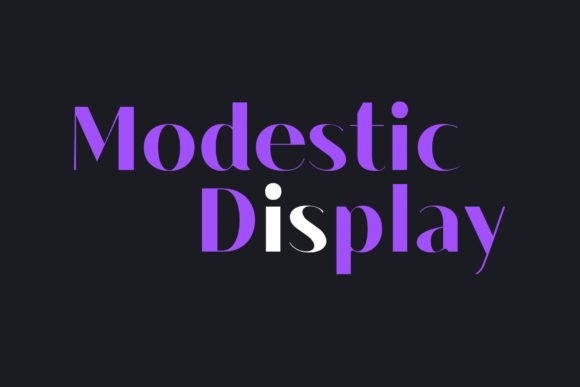 Modestic Display Font - Featured Image