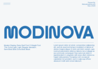 Modinova Font - Featured Image