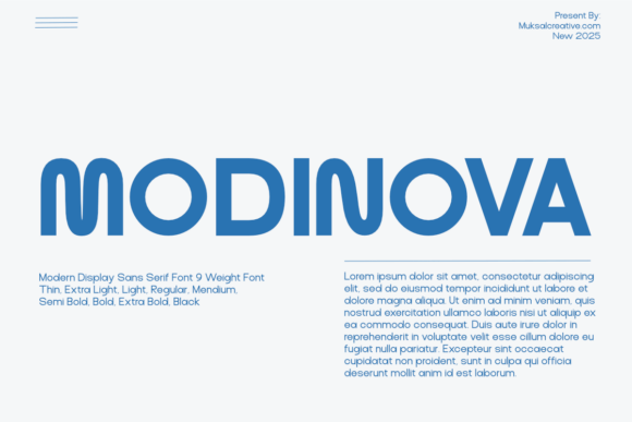 Modinova Font - Featured Image