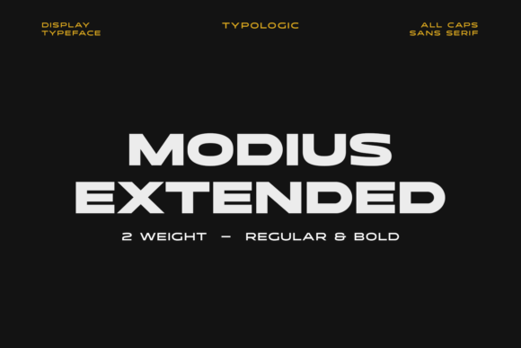 Modius Extended Font - Featured Image