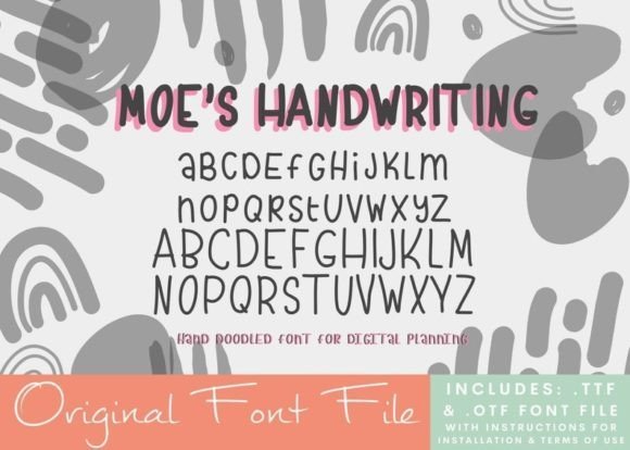 Moe's Handwriting Font - Featured Image
