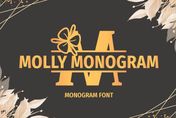 Molly Monogram Font - Featured Image
