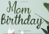 Mom Birthday Font - Featured Image