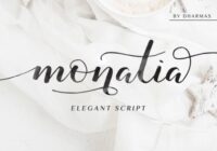 Monatia Script Font - Featured Image