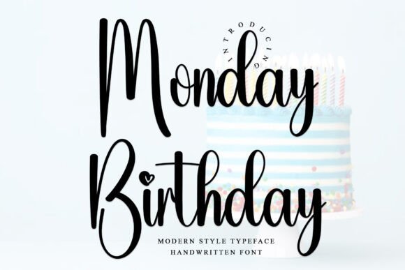 Monday Birthday Font - Featured Image