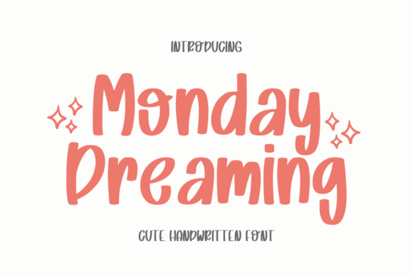 Monday Dreaming Font - Featured Image