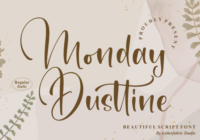 Monday Dusttine Font - Featured Image