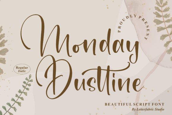 Monday Dusttine Font - Featured Image