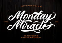 Monday Miracle Font - Featured Image