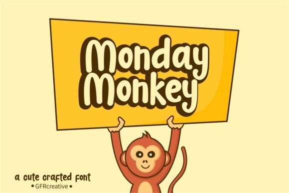 Monday Monkey Font - Featured Image