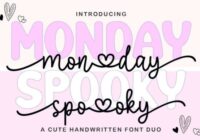 Monday Spooky Script Font - Featured Image
