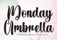 Monday Umbrella Font - Featured Image