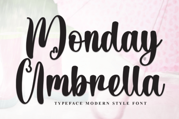 Monday Umbrella Font - Featured Image