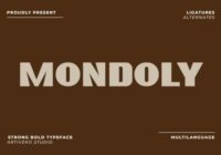 Mondoly Font - Featured Image