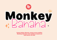 Monkey Banana Font - Featured Image