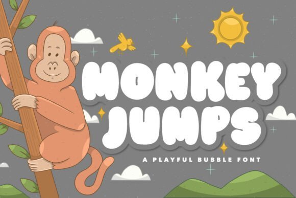 Monkey Jumps Font - Featured Image