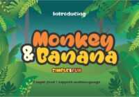Monkey & Banana Font - Featured Image
