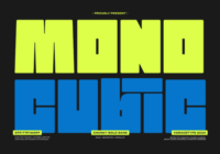 Mono Cubic Font - Featured Image