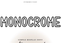 Monocrome Font - Featured Image