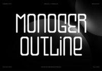 Monoger Outline Font - Featured Image