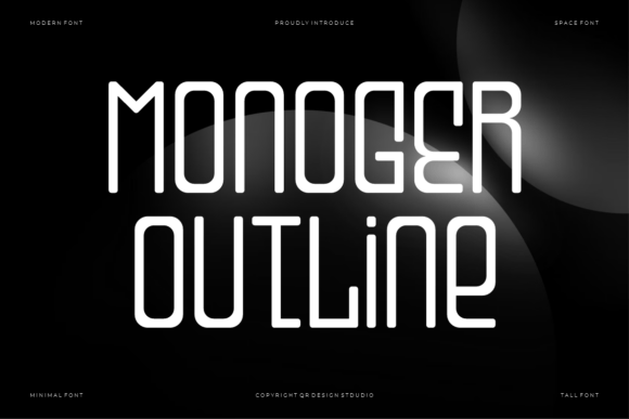 Monoger Outline Font - Featured Image