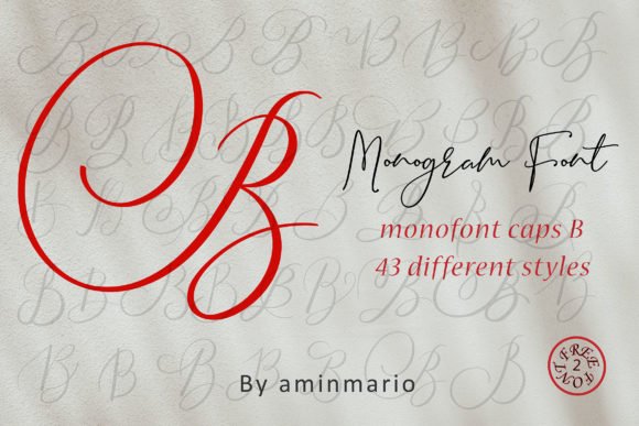 Monogram B | Monofont Caps B Font - Featured Image