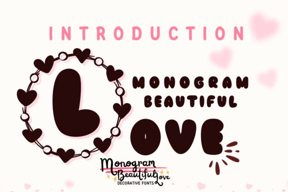 Monogram Beautiful Love Font - Featured Image