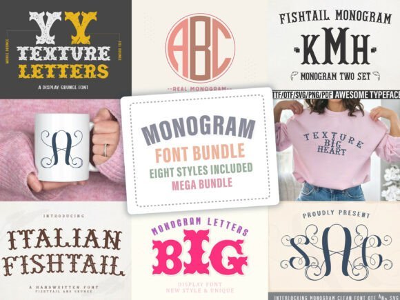 Monogram Bundle Font - Featured Image