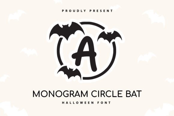 Monogram Circle Bat Font - Featured Image