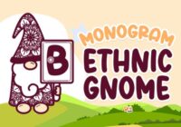 Monogram Ethnic Gnome Font - Featured Image