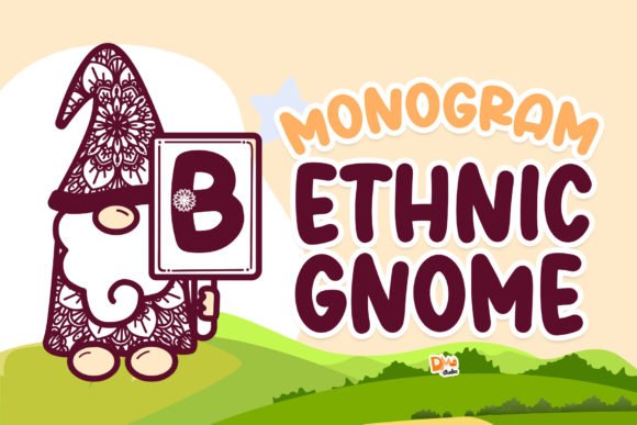 Monogram Ethnic Gnome Font - Featured Image