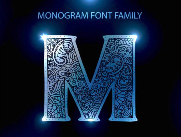 Monogram Font Family Font - Featured Image