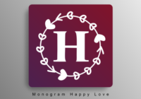 Monogram Happy Love Font - Featured Image