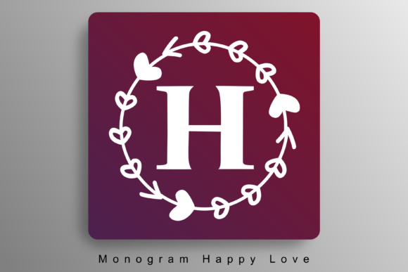 Monogram Happy Love Font - Featured Image