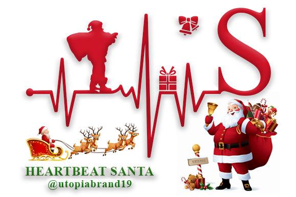 Monogram Heartbeat Santa Font - Featured Image