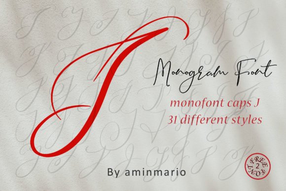 Monogram J | Monofont Caps J Font - Featured Image