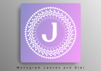 Monogram Leaves and Stars Font - Featured Image