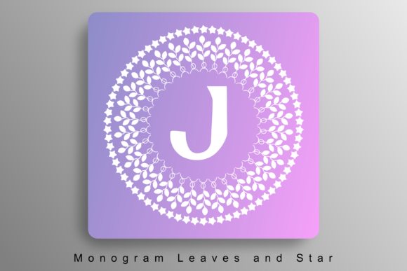 Monogram Leaves and Stars Font - Featured Image